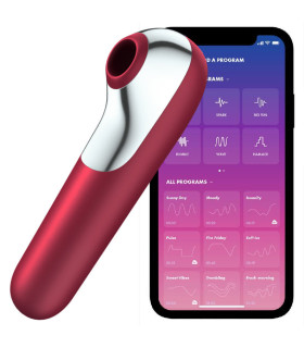 Satisfyer Dual Love rouge — vibrateur connecté, vue principale