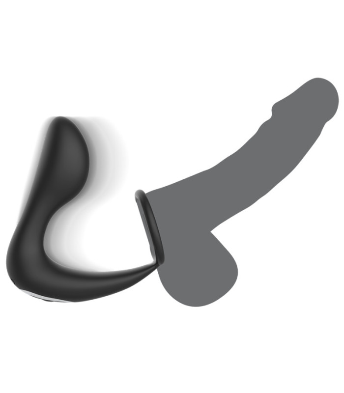 Black&Silver masseur anal télécommande — Premium homme | Folies Secrètes