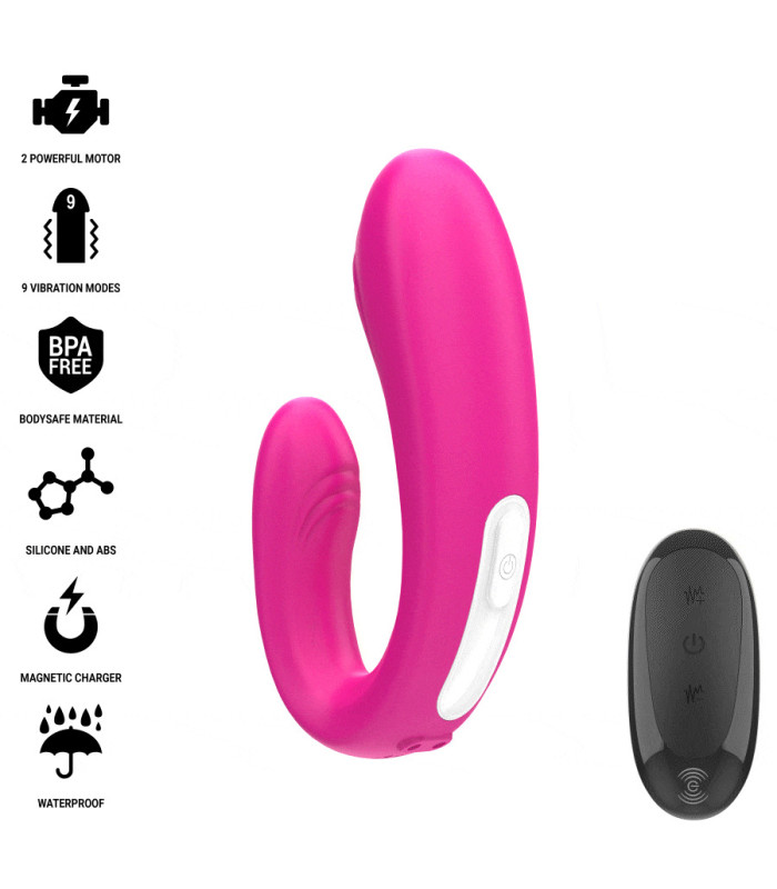 Intense Janet rose — Double stimulateur en U | Folies Secrètes