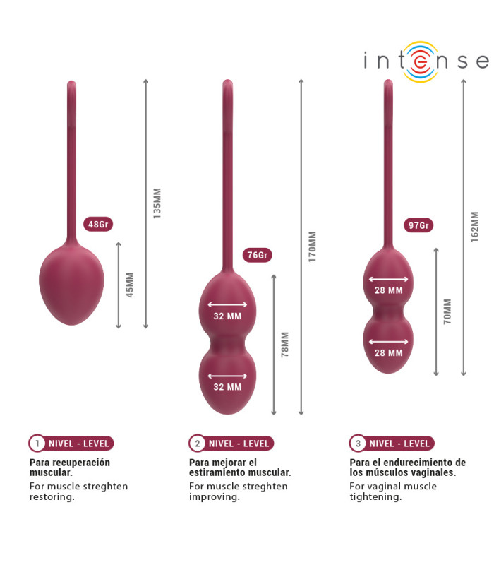 Intense Charli — Kit boules de Kegel bordeaux | Folies Secrètes