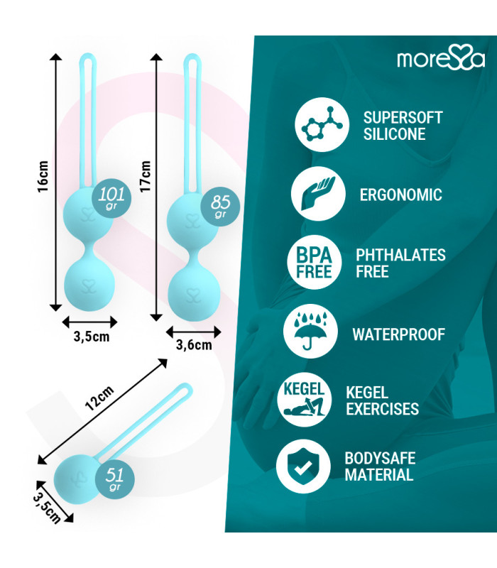 Moressa Osian turquoise — Boules de Kegel premium | Folies Secrètes