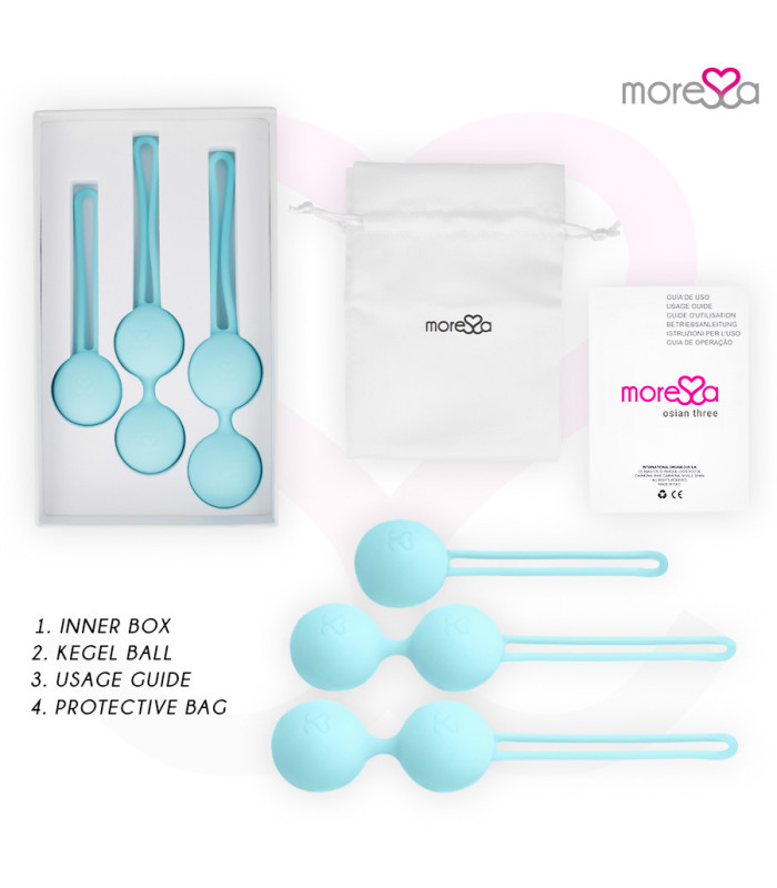 Moressa Osian turquoise — Boules de Kegel premium | Folies Secrètes