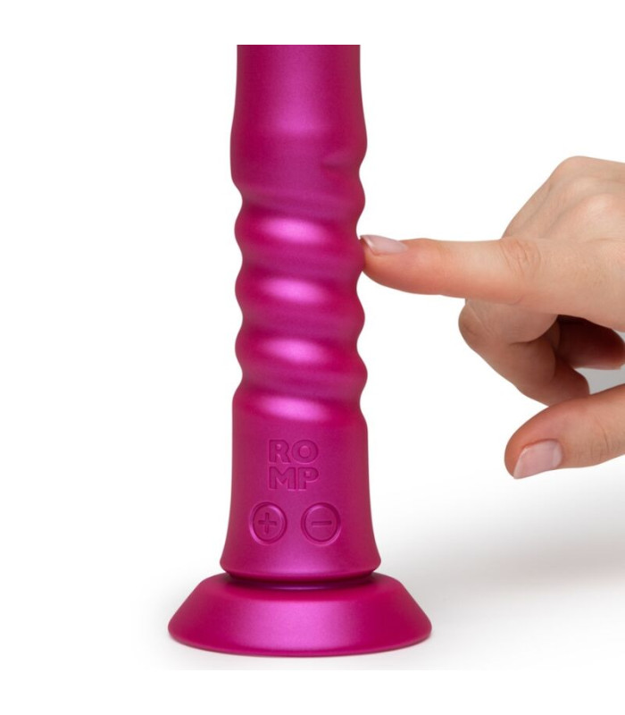 ROMP Jiggle rose — Vibrateur ventouse connecté | Folies Secrètes