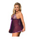 Babydoll violet détails brillants Subblime | Folies Secrètes