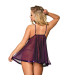 Babydoll violet détails brillants Subblime | Folies Secrètes