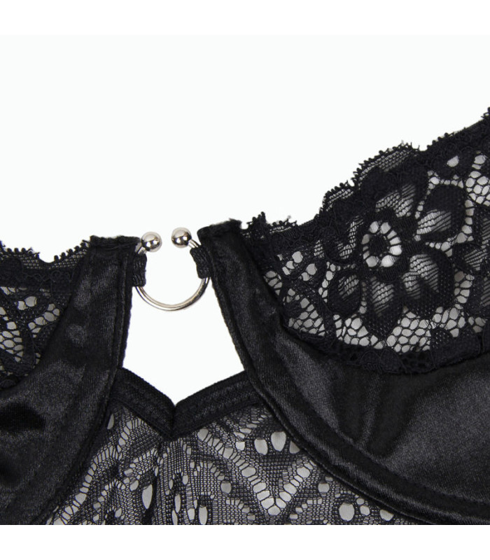 Ensemble corset noir ceinture Subblime | Folies Secrètes