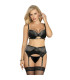 Ensemble dentelle noir jarretière Subblime | Folies Secrètes