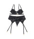 Ensemble dentelle noir jarretière Subblime | Folies Secrètes