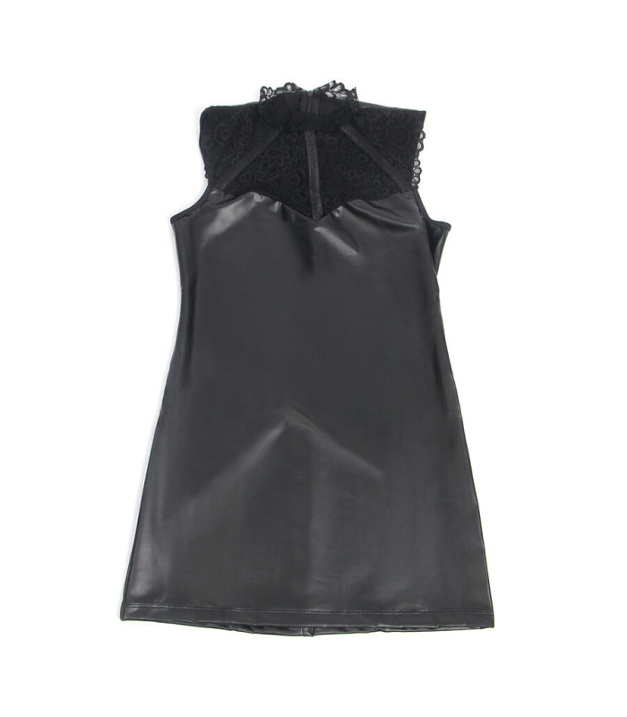 Subblime 957544 | Robe similicuir col dentelle