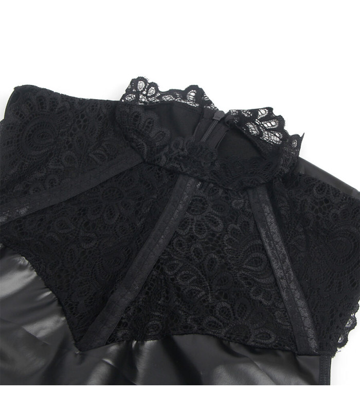 Subblime 957544 | Robe similicuir col dentelle