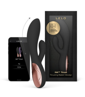 LELO INA Thrust noir | Rabbit à poussée