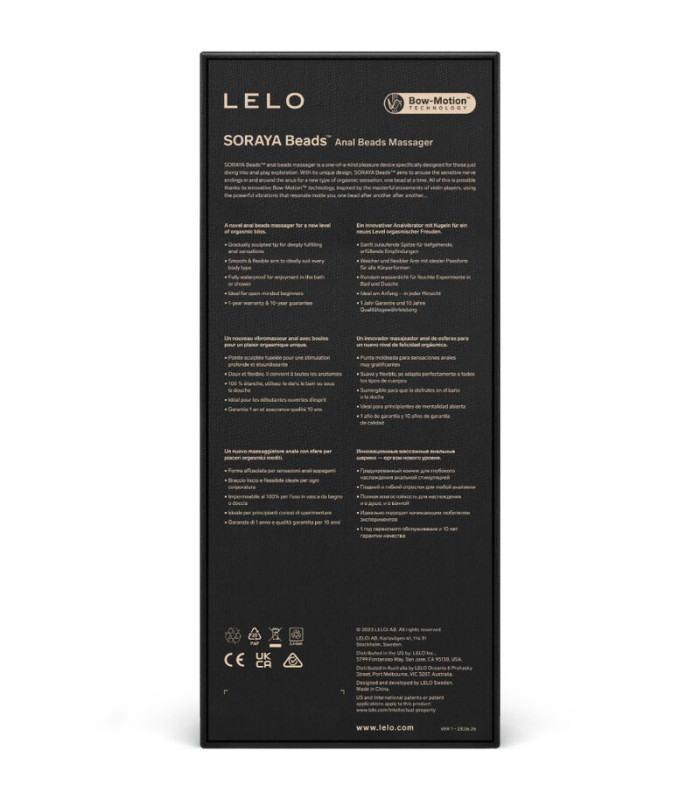 LELO Soraya Beads | Perles anales lilas ou noir