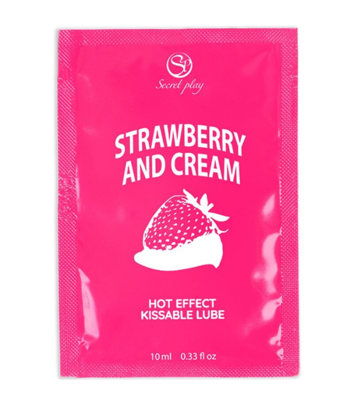 SecretPlay lubrifiant unidose | Fraises crème 10 ml