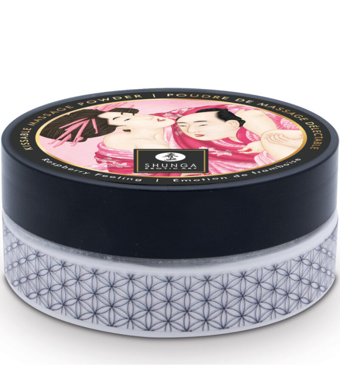 Shunga poudre massage framboise 75 g | Kit couple