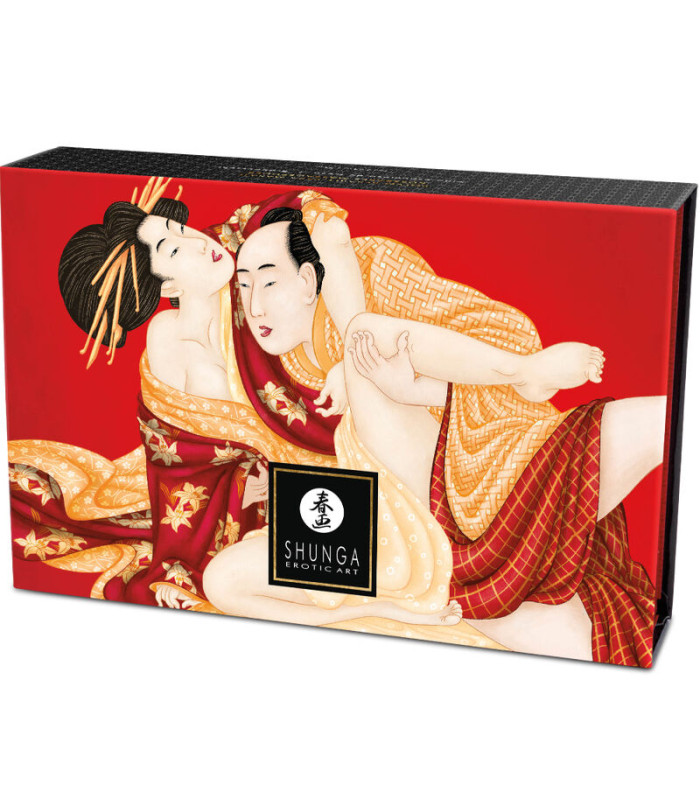 Shunga poudre massage fraise 75 g | Kit couple
