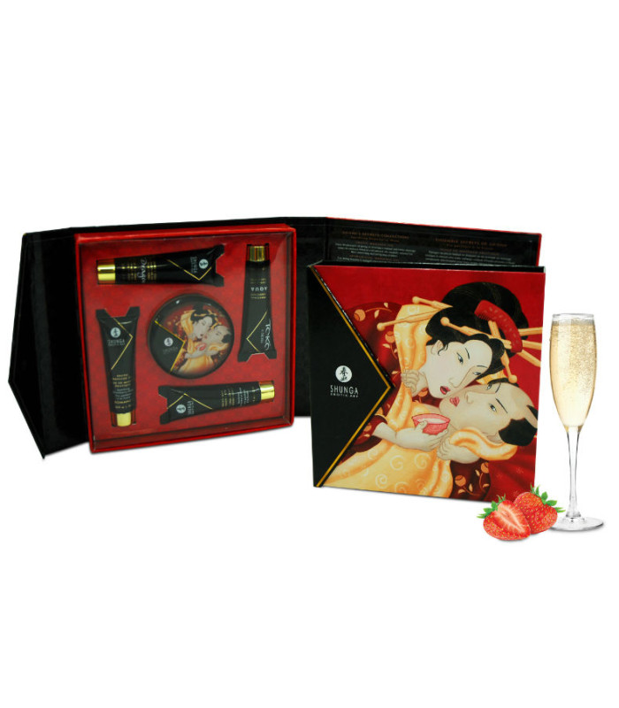 Shunga Secret Geisha fraises & cava | Coffret