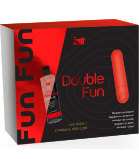 INTT Double Fun — bullet 10 modes & gel fraise