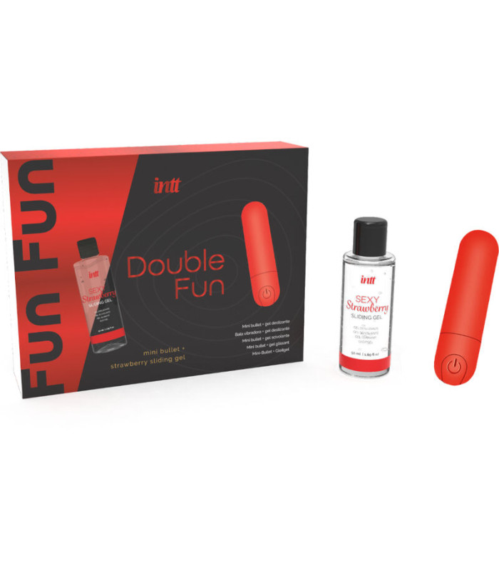 INTT Double Fun — bullet 10 modes & gel fraise