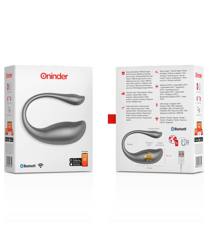 Oninder Nairobi — vibrateur wearable noir (app)