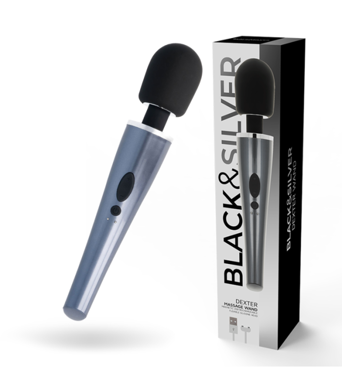 Black&Silver Dexter — wand massager, vue principale
