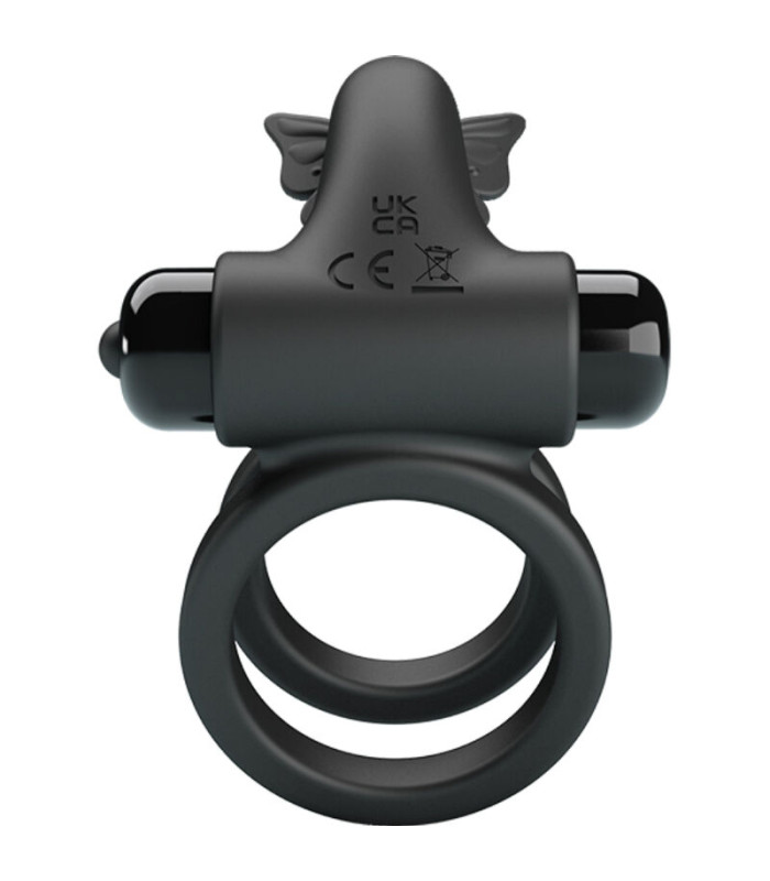 For Him double anneau vibrant noir — 10 fonctions