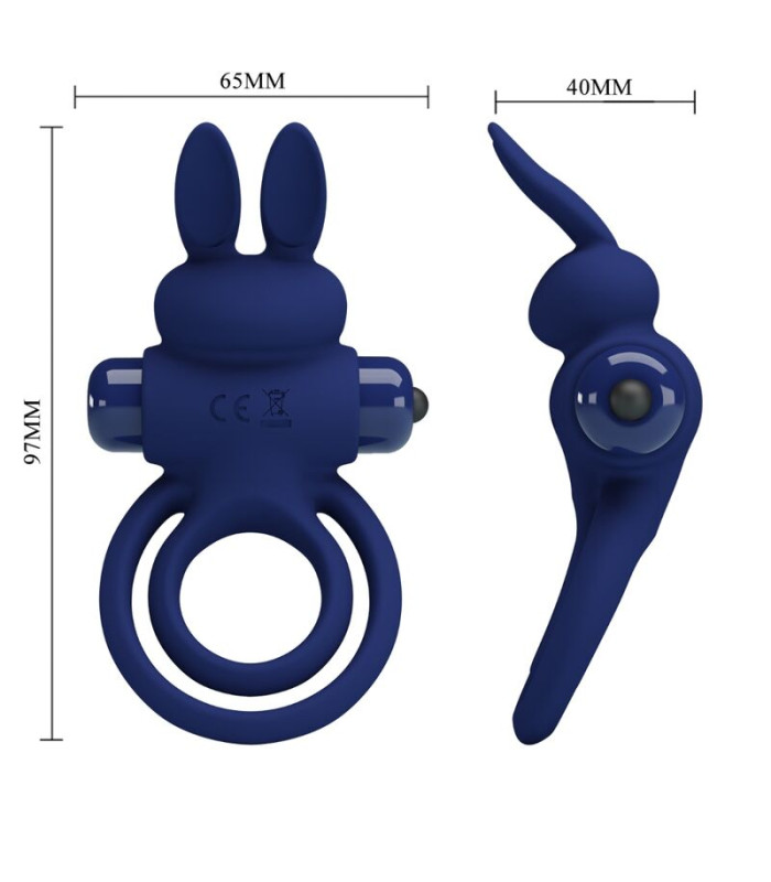 For Him Darey — double anneau lapin bleu 10 motifs