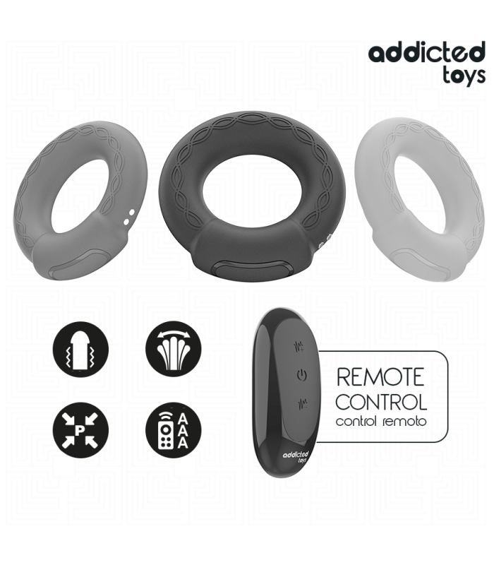 Addicted Toys anneau chauffant — 9 modes télécommande
