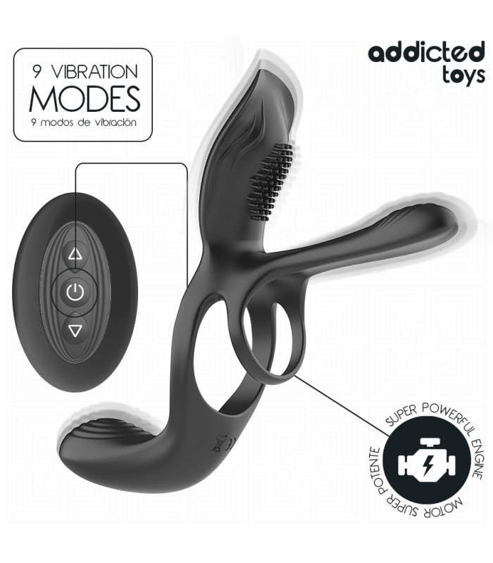 Addicted Toys double anneau — stimulateur clitoridien