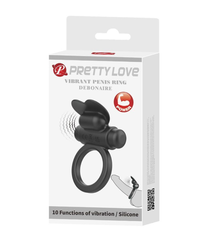 For Him Debonaire lapin — anneau 10 vibrations noir