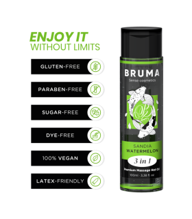 Bruma huile chauffante pastèque 3-en-1 100 ml