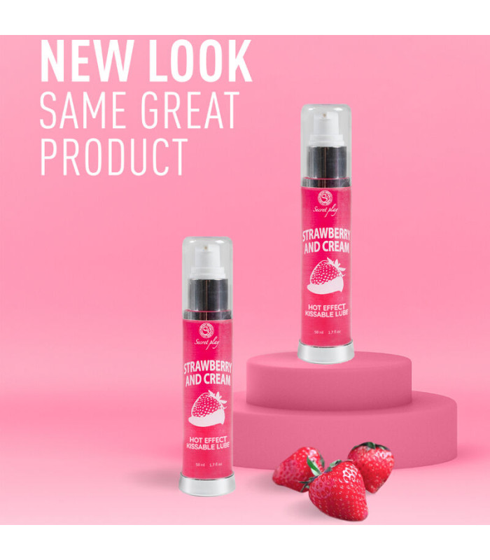 Secretplay 2-en-1 chaleur fraise & crème 50 ml