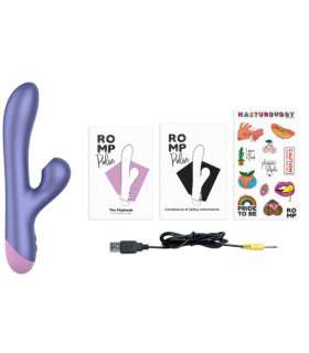 ROMP Pulse bleu électrique — profil rabbit modulable