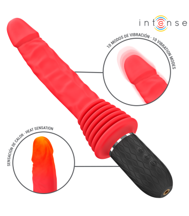 Vibrateur Cynthia Intense — profil poussée modulable