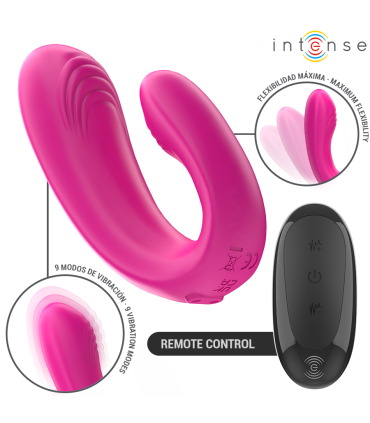 Intense Janet — télécommande double stimulation silicone doux