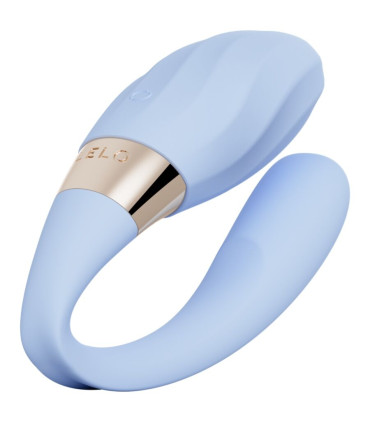 LELO Tiani Twist, vibromasseur pour couples bleu poudré — vue principale
