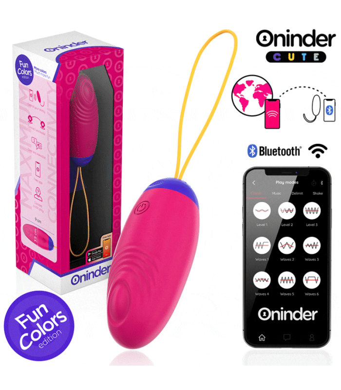 Oninder Cute — silicone vibrations et tapotements connectés