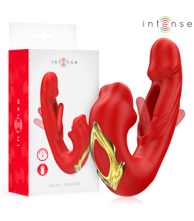 Intense Nathy rouge — double vibrateur Sélection douce, vue principale
