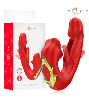 Intense Nathy rouge — double vibrateur Sélection douce, vue principale