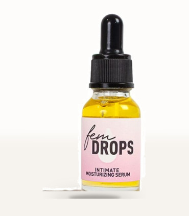 Secretplay Fem Drops — sérum hydratant intime 15 ml — visuel studio premium