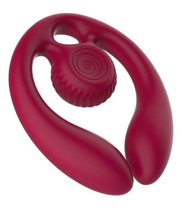 Gizi Duo Snail Vibe — télécommande finition bourgogne