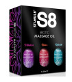 STIMUL8 S8 — Coffret huiles de massage 3 × 50 ml