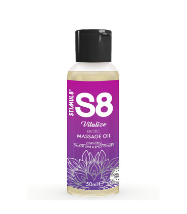 STIMUL8 S8 Vitality, huile de massage 50 ml — flacon