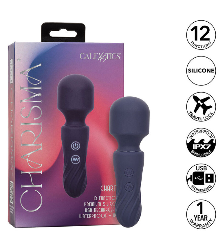 Charisma Charm CalExotics — wand 12 fonctions violet