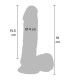 Get Real gode 18 cm — profil texture premium skin