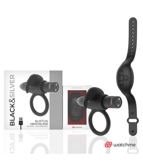 Black&Silver Burton WatchMe — cockring premium homme, vue principale