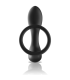 Black&Silver masseur anal — profil télécommande premium
