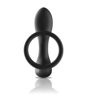 Black&Silver masseur anal — profil télécommande premium
