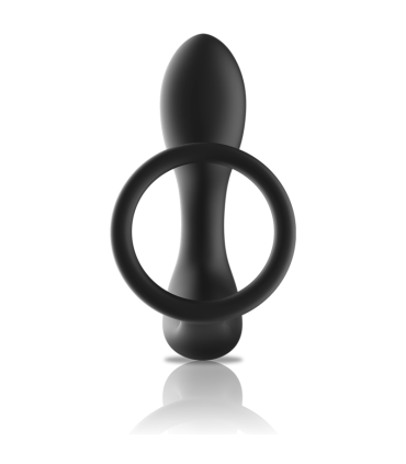 Black&Silver masseur anal — profil télécommande premium