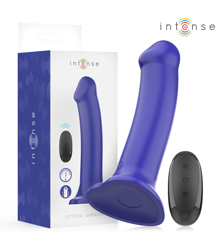Intense Victoria bleu foncé — vibrateur premium homme ventouse, vue principale
