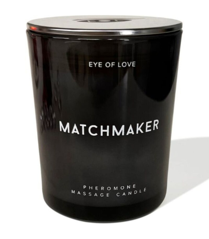 Eye of Love Matchmaker, bougie massage 150 ml — pot noir
